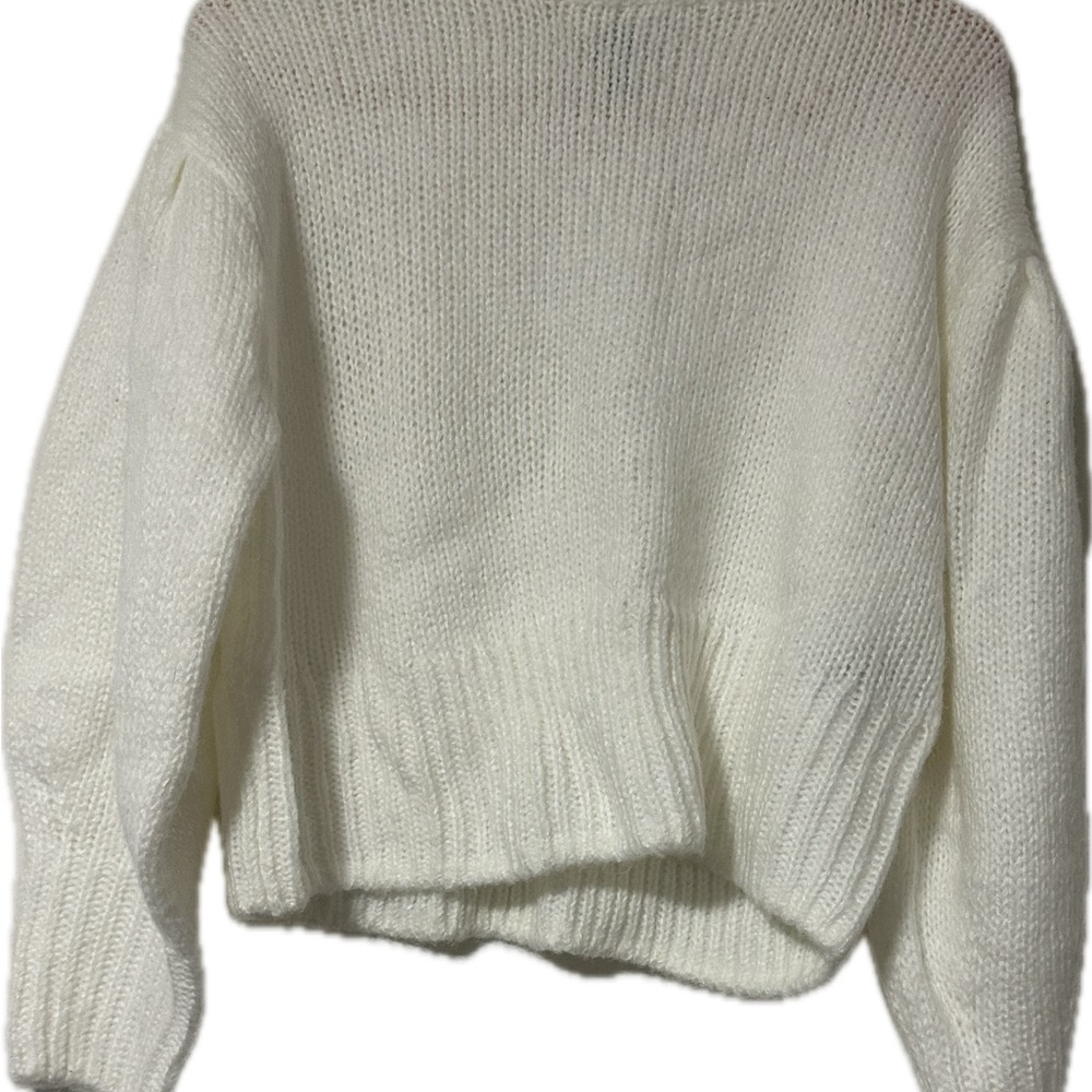 Divided Cream Turtleneck Cozy Knit Sweater